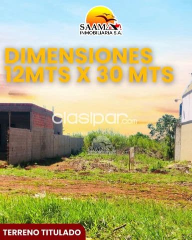 Terreno en venta en el km 15 acaray