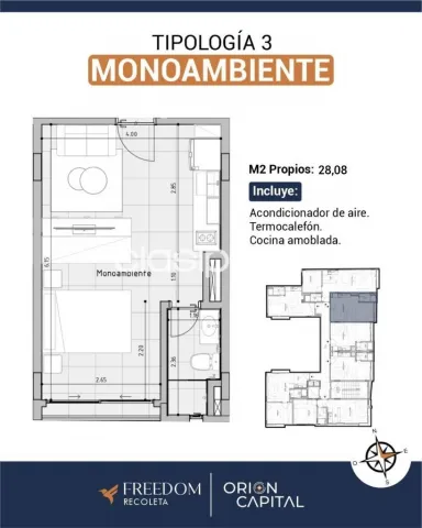Monoambiente a estrenar en edificio freedom asuncion — foto 5