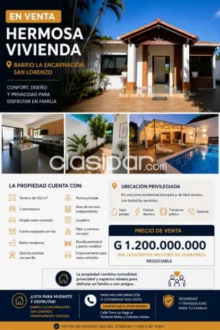 casa con piscina en San Lorenzo Py, foto 2
