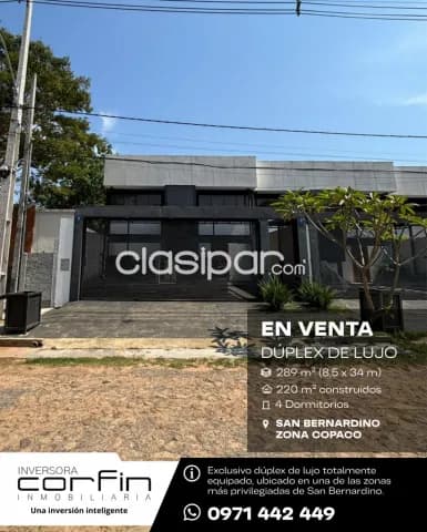 Dúplex de lujo en venta en San Bernardino a pasos del club náutico, zona copaco, foto 2