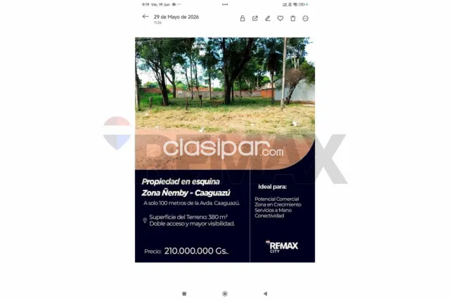 Excelente Terreno en esquina Central Ñemby-Caaguazú, foto 3