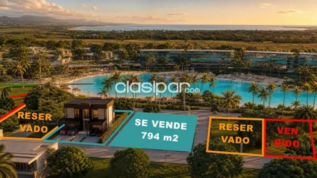 Lote de 794m2 en primera linea de playa y laguna en Highlands park y lagoon San Bernardino — foto 2