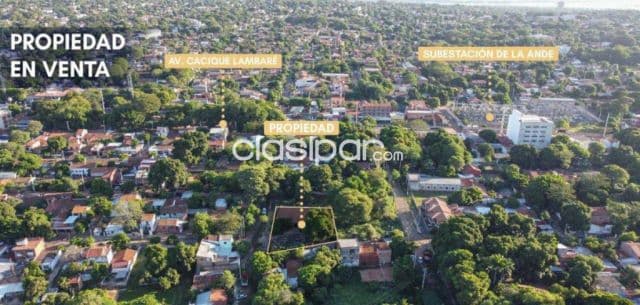 Amplia propiedad de 1.098 m2 en pleno centro de Lambaré
