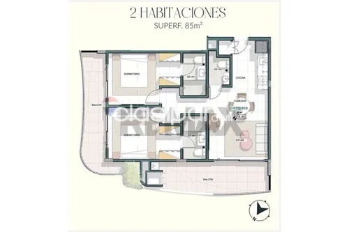 Departamento en Venta en Asunción Las Lomas (Carmelitas) 001527 Calle Federación Rusa esq, foto 2