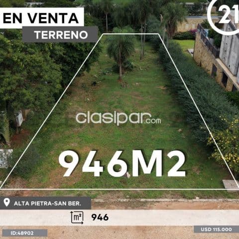 Vendo-terreno en barrio cerrado alta pietra San Bernardino