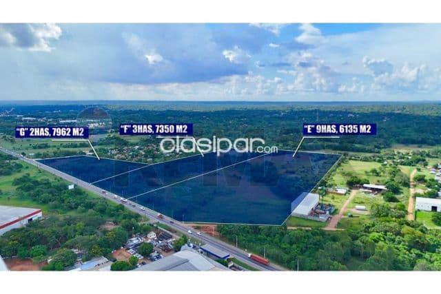Terreno de 9,6 ha sobre acceso sur – ypané, foto 1