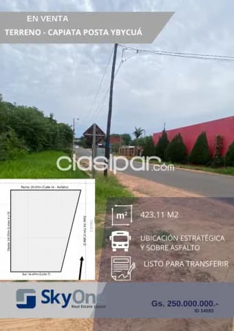 En venta terreno en esquina y sobre asfalt, foto 2