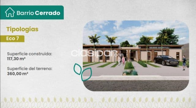 Duplex 3 dorm 117m2 Eco7 en Terra Viva Barrio Cerrado Marambure Luque