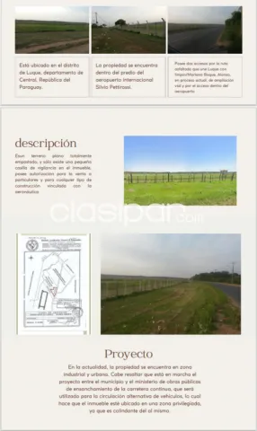Oferta terreno mas d 5 hectáreas (53.482m2) dentro del aeropuerto silvio pettirossi, foto 2