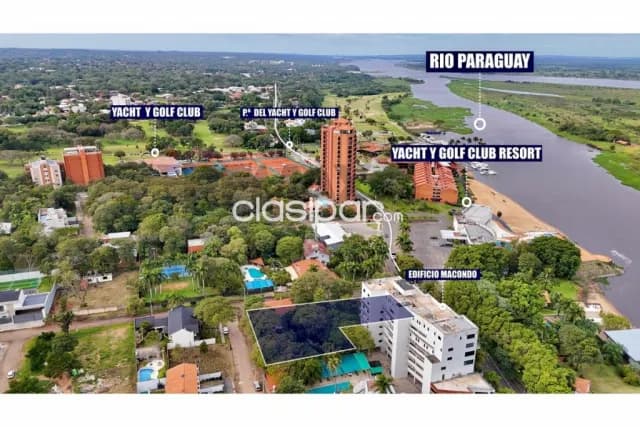 Lambaré, P. del Yacht y Golf Club - Terreno con Casa a Refaccionar, foto 4