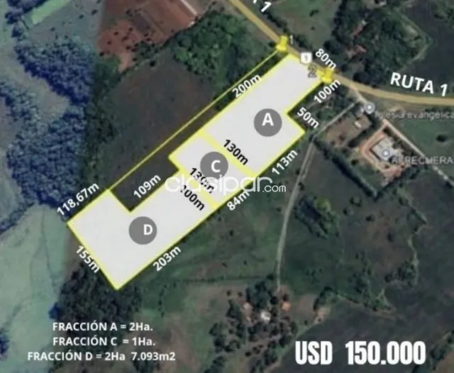 Terreno 5,7 hectareas sobre Ruta 1, San Juan del Parana Itapua, foto 3