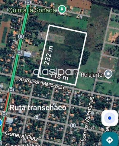 2,6 ha a una cuadra de la ruta transchaco en Benjamin Aceval, foto 1