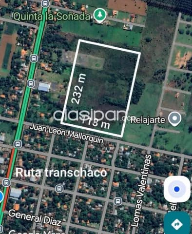 2,6 ha a una cuadra de la ruta transchaco en Benjamin Aceval, foto 2