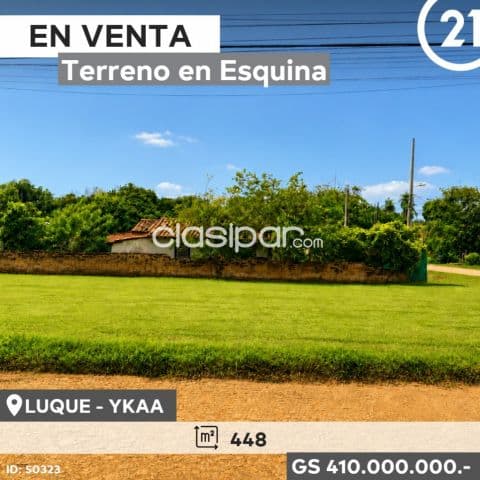 En venta amplio terreno en Luque en esquinaid: Id: 50323