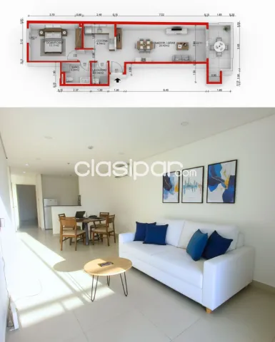 departamento amoblado de 1 dormitorio, foto 5
