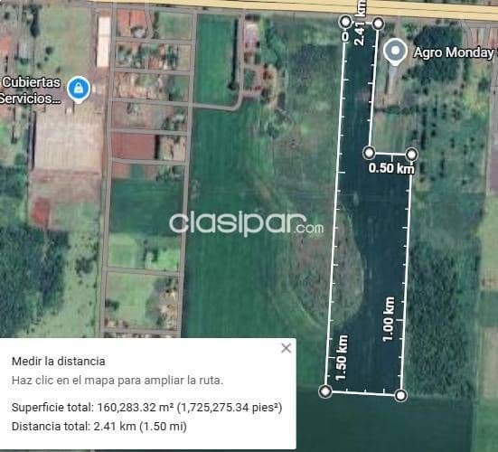 16 hectareas en minga guazú sobre ruta, foto 1