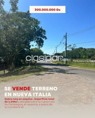 Nva. Italia, cordillera, s/ ruta: 4 has, prox. Carapegua, 300.000.000 gs, foto 1