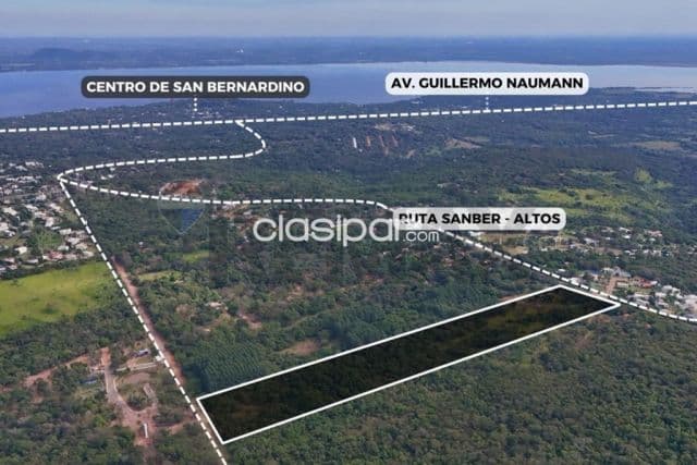 Terreno estratégico sobre Ruta Sanber–Altos