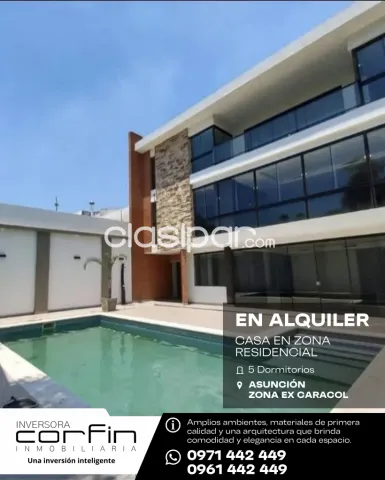 Casa en zona residencial 5 dmts. Quincho y piscina zona ex caracol inmediaciones av. Perón, foto 2