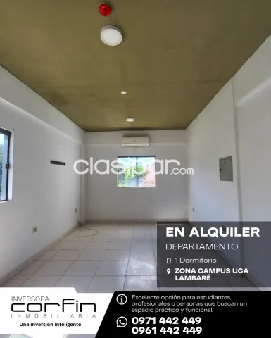 Departamento 1 dmt. Lambaré. Zona campus uca. Cercanías de av. Perón, foto 2