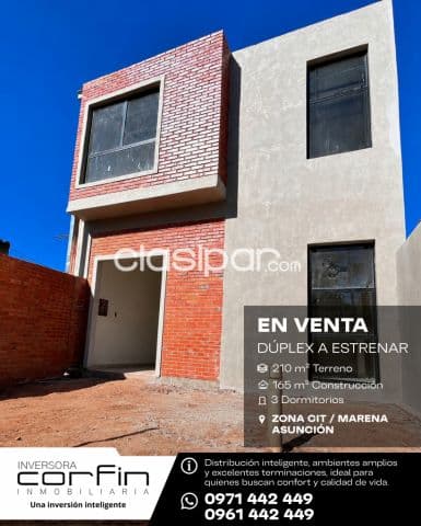 Dúplex a estrenar zona cit - marena. 3 dmts., 1 en suite, cochera para 2, piscina