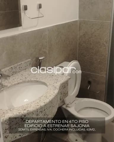 Sajonia, edificio a estrenar: Departamento de 2 dormitorios de 72 y otro de 63 m², foto 5