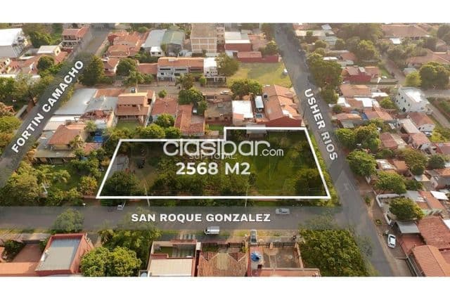 En venta imponente terreno de 2568 m2 en esquina