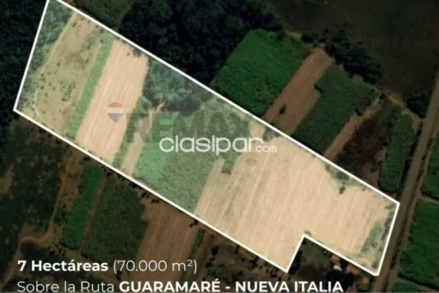 7 hectareas en villeta s/ruta guarambare-nueva italia c/96 mtrs de frente s/ruta, foto 3