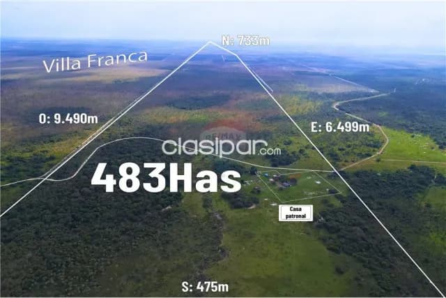 Estancia 483 hectareas en villa franca-ñeembucu a 10 km del centro, foto 5