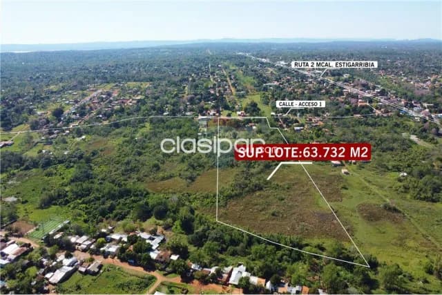 Terreno 6,3 hectareas en itaugua c/ frente 120 mtrs s/asfaltada sta,rosa ideal todo, foto 5
