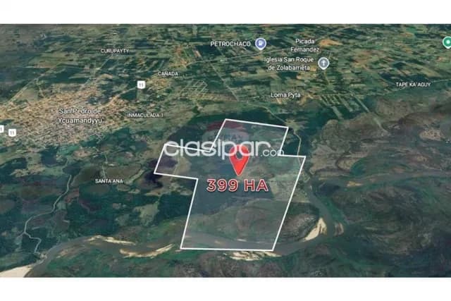 Campo en Venta de 399 Hectáreas en San Pedro del Ycuamandyyú, foto 3