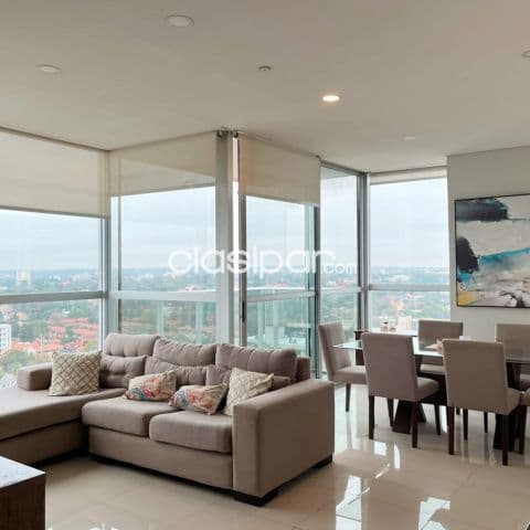 departamento amoblado de 3 dormitorios en barrio mariscal Estigarribia asuncion