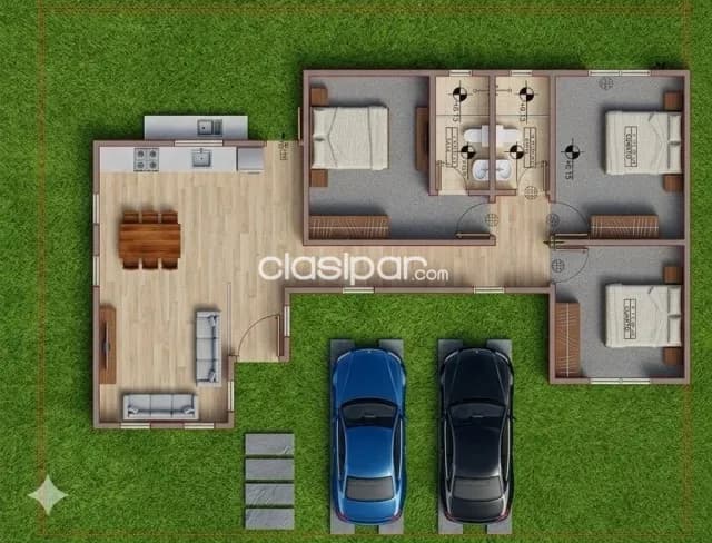 Casa en esquina a estrenar en el barrio valdez: 3 habitaciones y 2 baños, foto 5