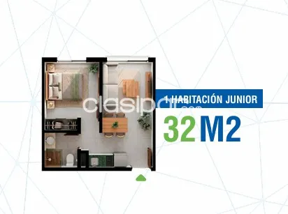 En venta departamento de un dormitorio jr en pozo - Luque zona CIT, foto 5