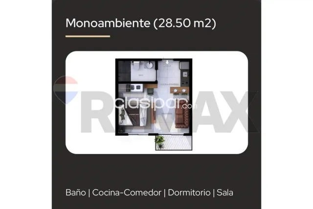 Monoambiente en venta - edificio soho flats, foto 3