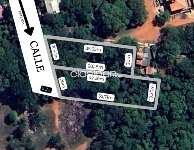 dos terrenos en Loma Merlo, Luque. 1200 m2 en total, foto 2