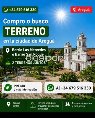 Compro terreno Aregua Luque