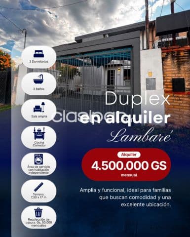Duplex en Alquiler – Lambaré