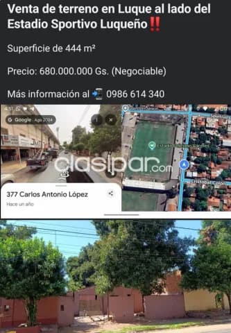 TERRENO EN VENTA EN Luque (al lado del club Sportivo Luqueño ‼️, foto 2