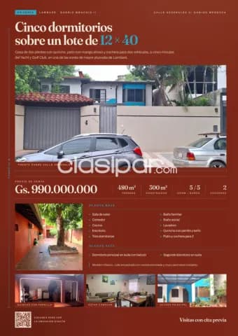 Casa de 2 plantas, 5 dormitorios y 4 baños - zona yacht club - mbachio II, foto 2