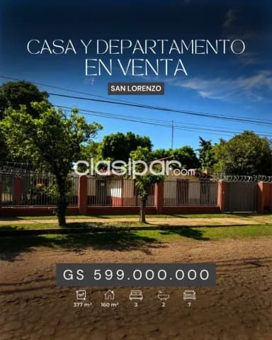 En venta casa mas departamento en San Lorenzo, foto 2