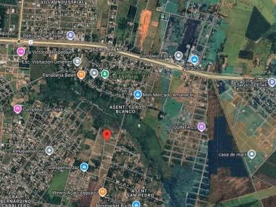 En venta 4 terrenos juntos en Caaguazú Toro Blanco, a Gs. 65.000.000. cada uno