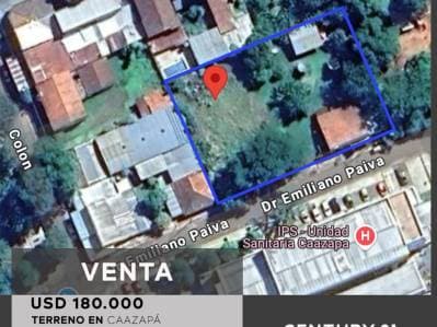 Vendo amplio terreno en caazapa frente a ips
