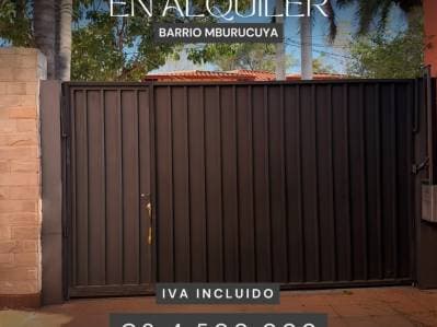 Casa en Alquiler – Barrio Mburucuyá