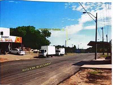Vendo 4 Terrenos sobre ruta, salida calle a calle zona ciudad Caazapa