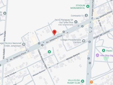 Terreno en equina sobre avda. Americo picco Villa Elisa