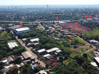 Terreno de 5.827 m² en Barrio Amambay Zona estratégica de CDE