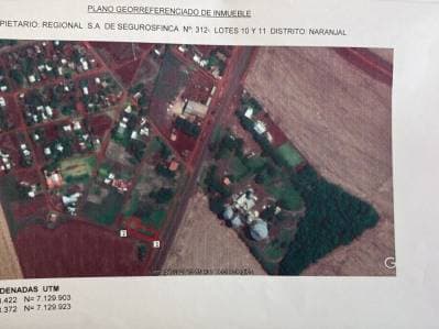 Terreno en venta en Naranjal, Alto Paraná