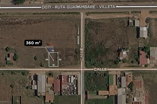 En venta terreno en guarambare - rincon loma'i
