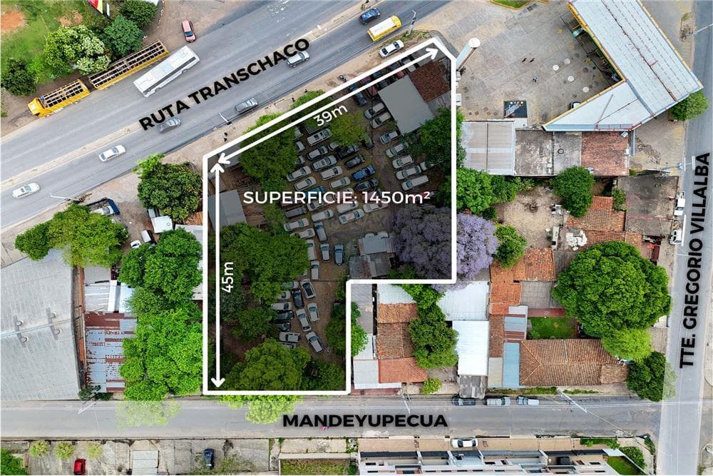 Alquilo amplio terreno sobre la transchaco
